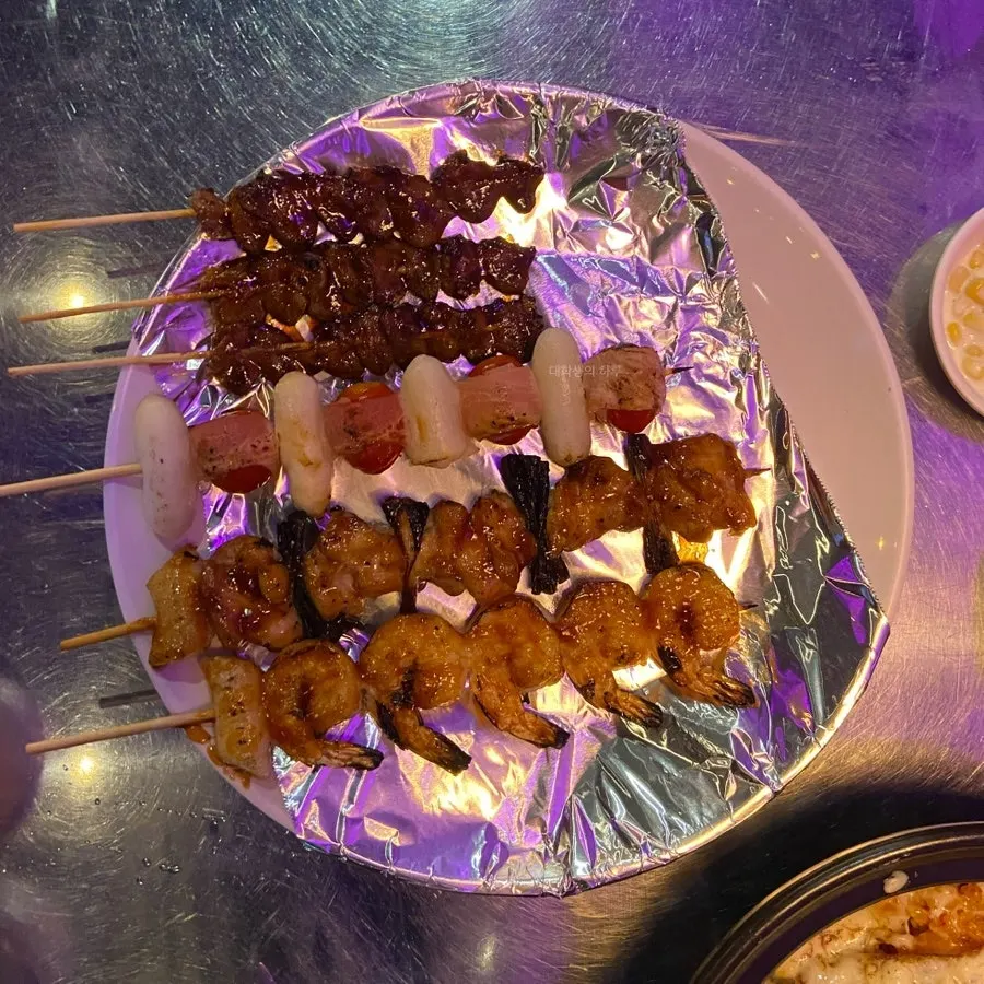 Kimchi fried rice that pairs well with skewers