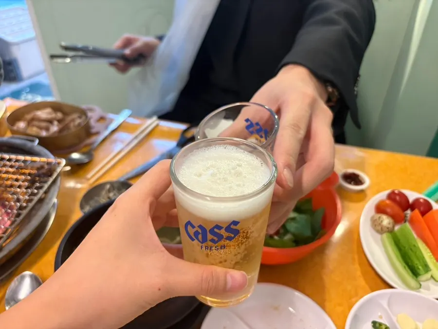 술안주로 즐긴 꼼장어 구이 한 상