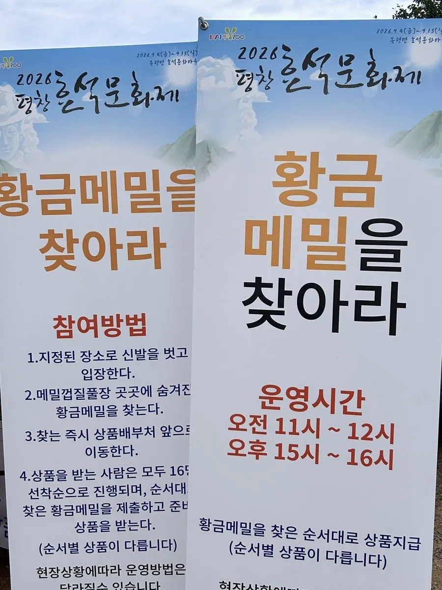 봉평 메밀꽃축제 메밀꽃밭 산책길