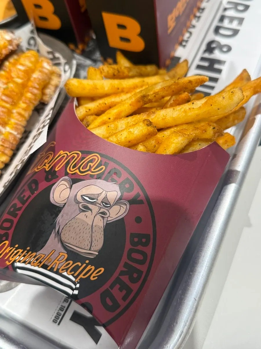 Seasoned fries sprinkled with seasoning