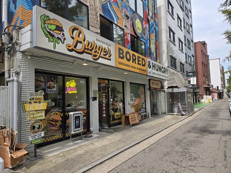 Exterior signage of Bored & Hungry Mapo