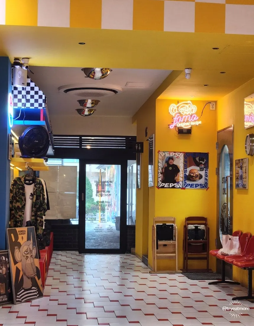 Colorful interior of Bored & Hungry Seongsu