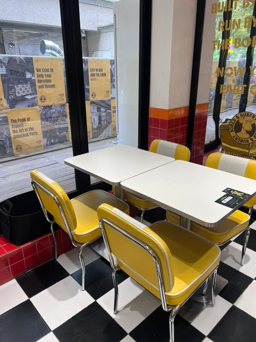 Interior with 2-person and 4-person tables