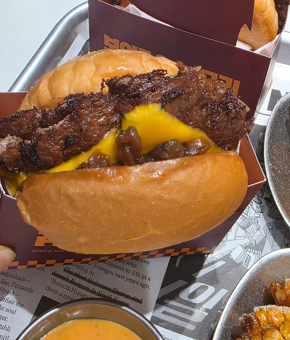 O.G. Champion Burger with dill pickle