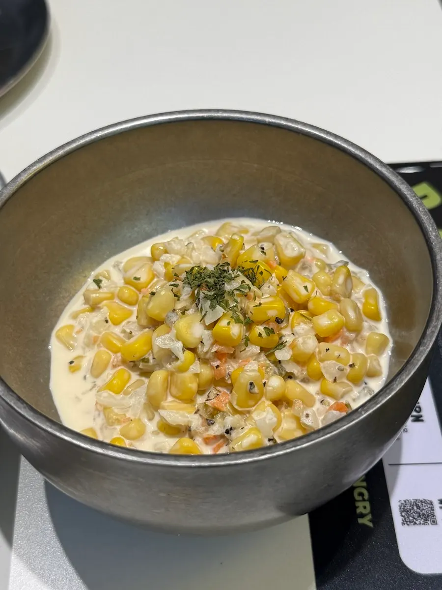 Corn salad with a tangy dressing