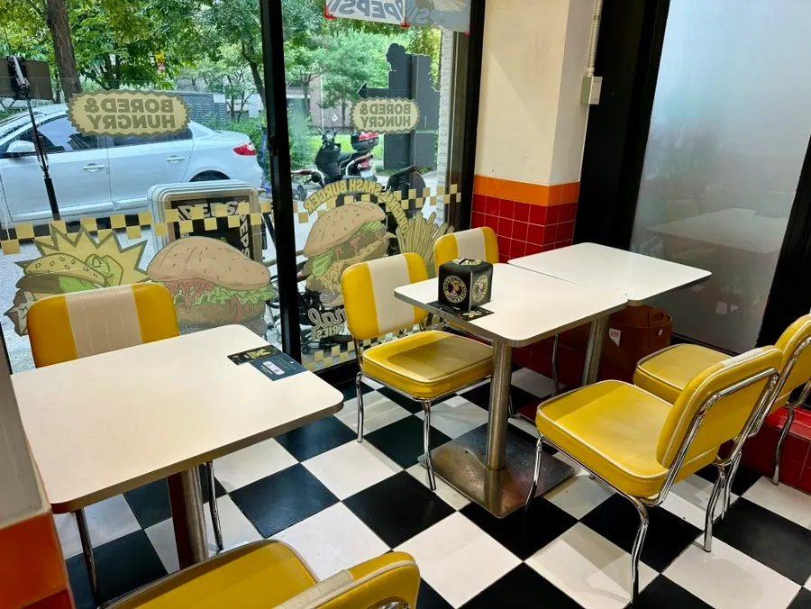 Interior with a view of the open kitchen