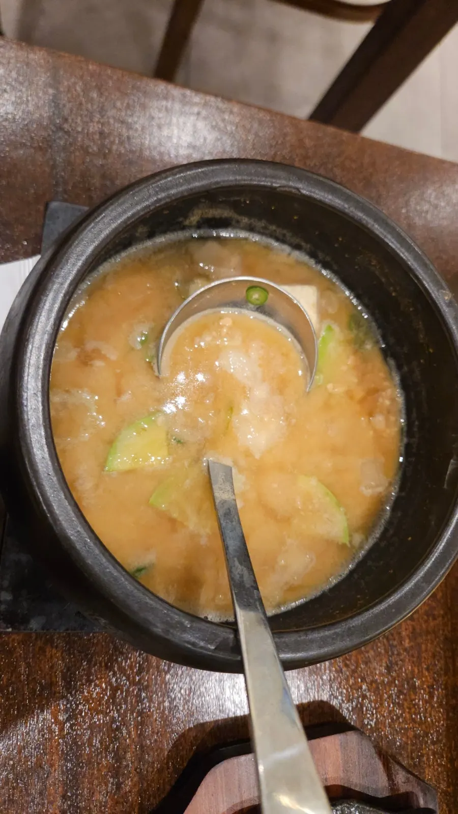 Plate of banchan scooped from the self-serve bar