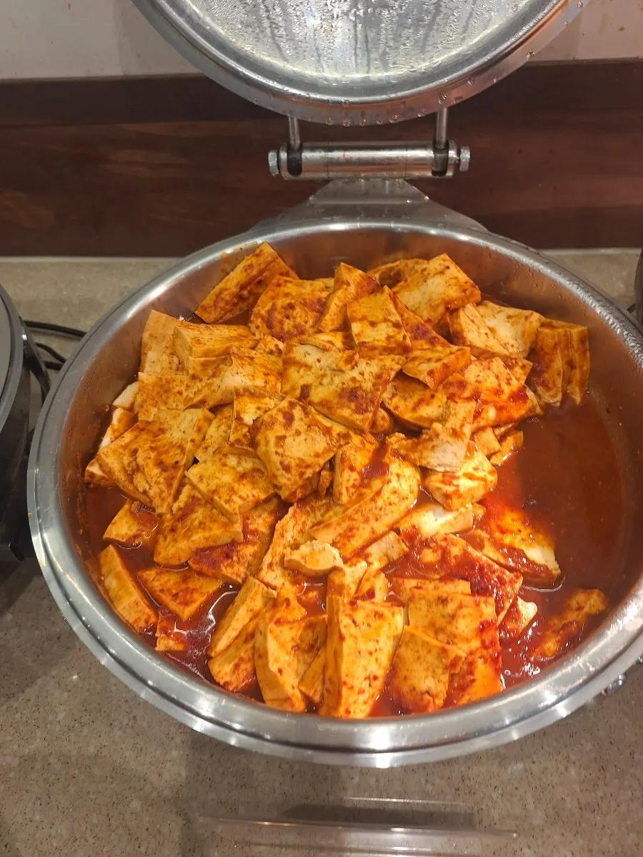 Self-serve namul bar that changes with the season