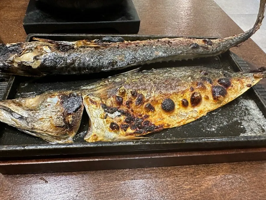 Set with grilled mackerel and cheonggukjang stew