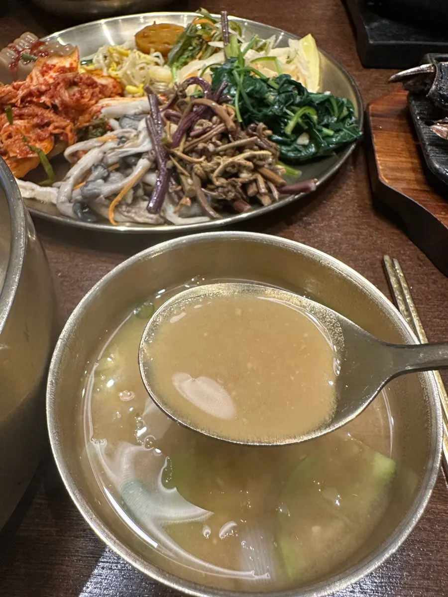 A spoonful of the bibimbap