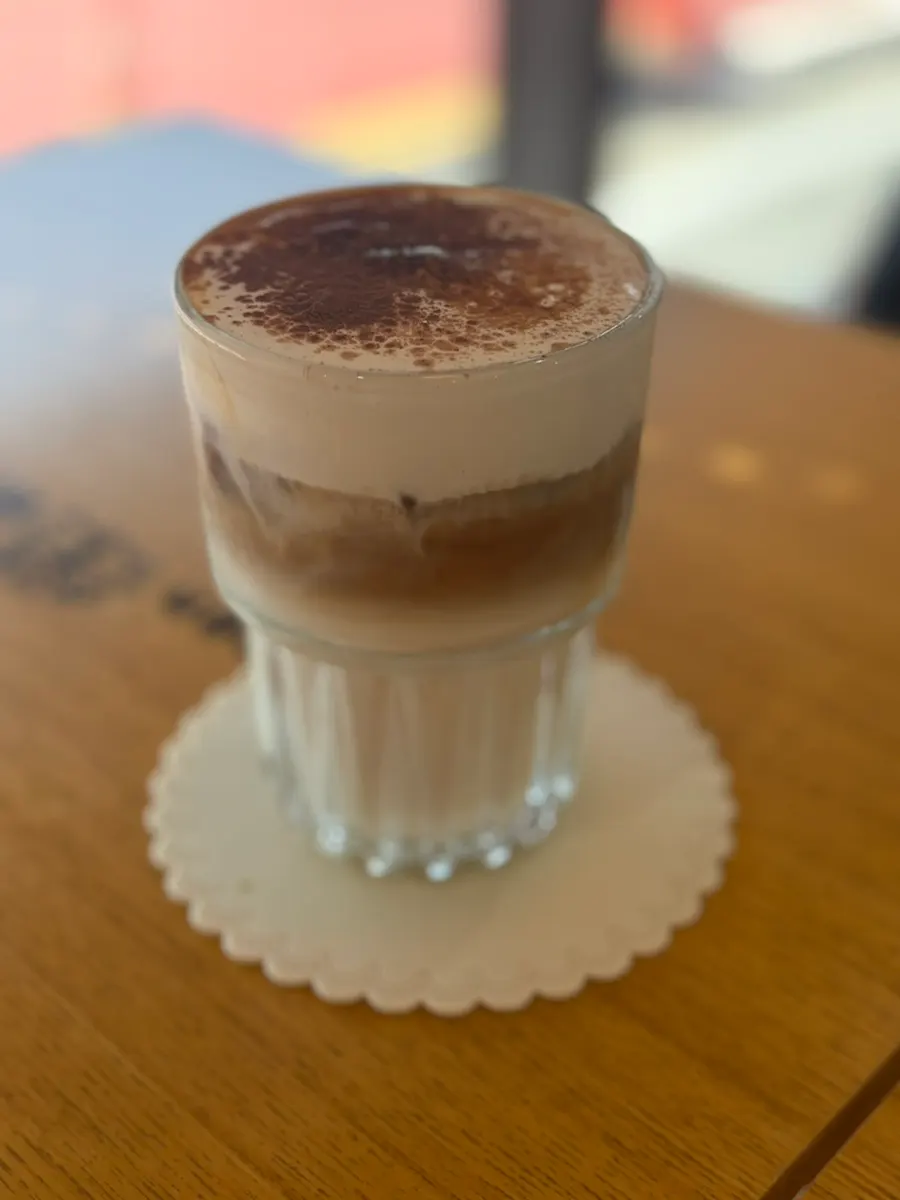 Layered signature cream latte