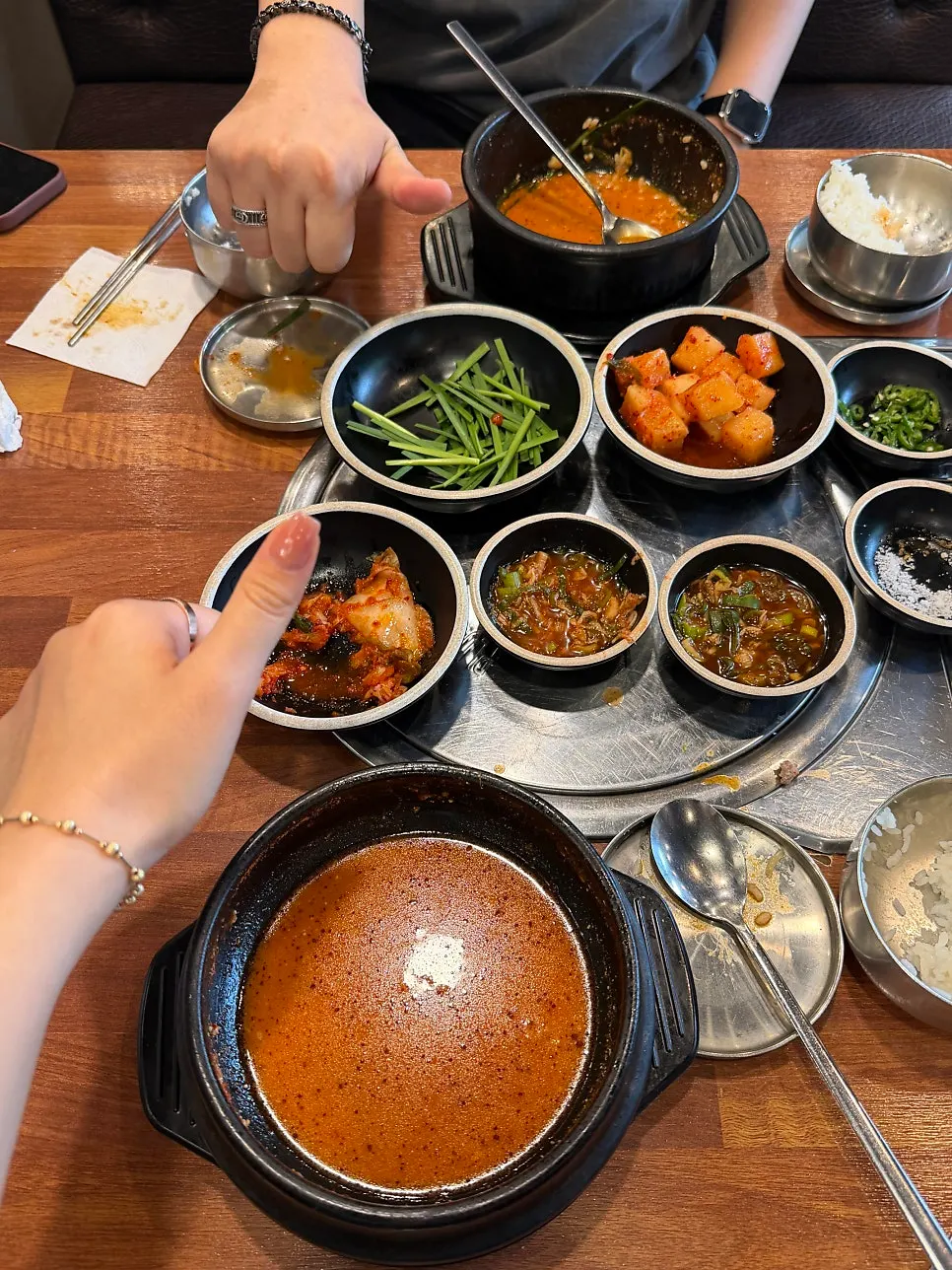 수육지옥과 순대지옥 두 그릇