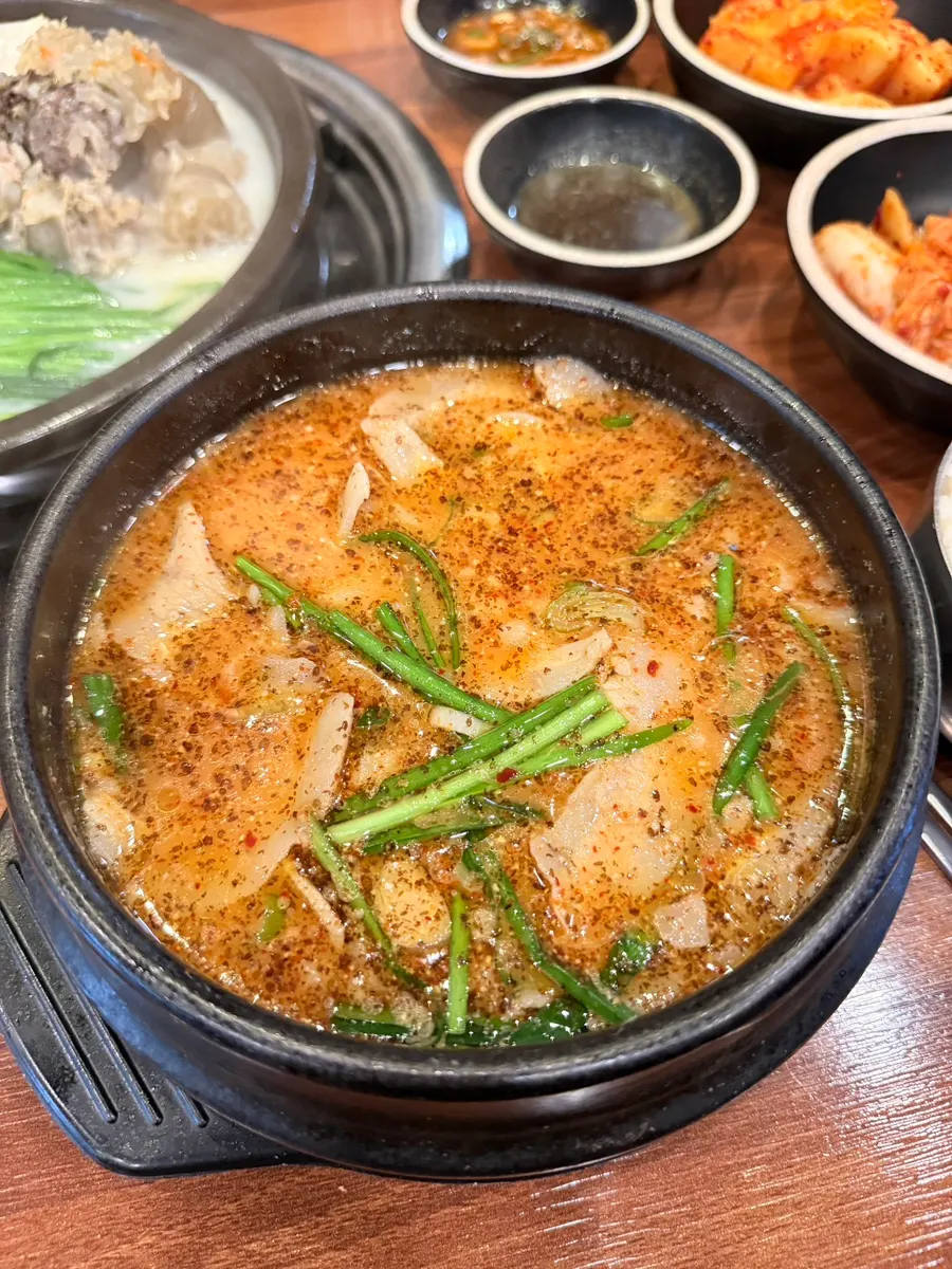 Inside the bowl showing plenty of meat