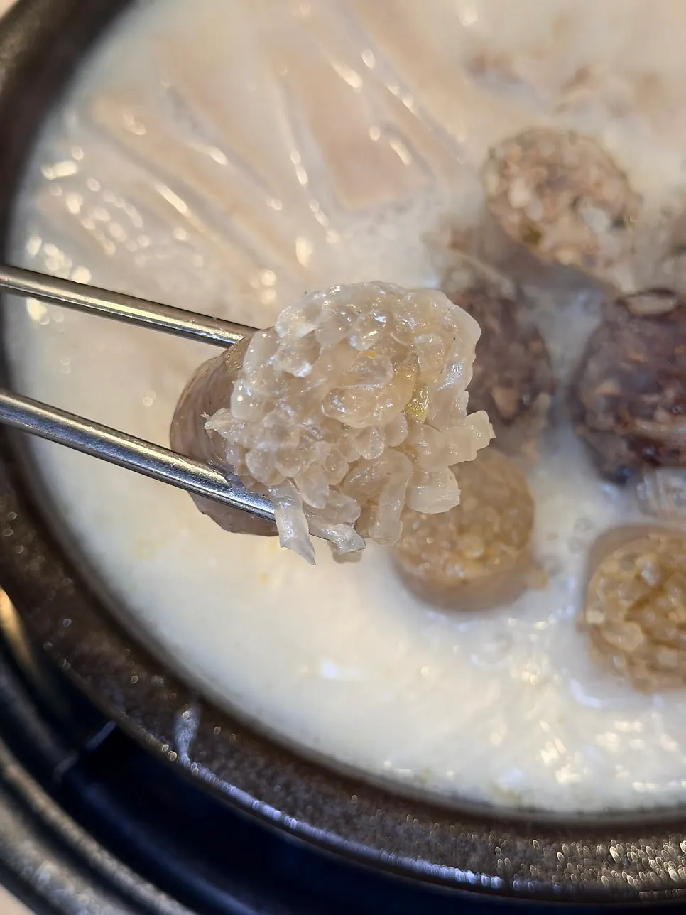 수육정식과 함께 나온 순대국밥