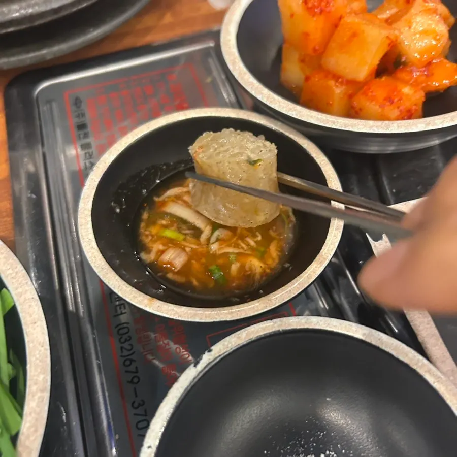 속이 알차게 채워진 순대