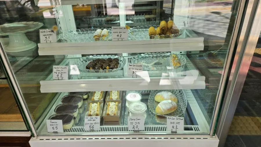 Display of natural levain breads