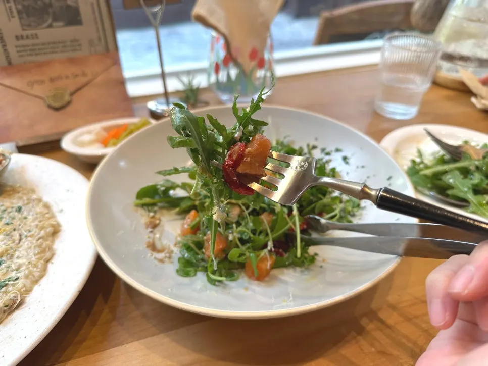 Serving up the salad