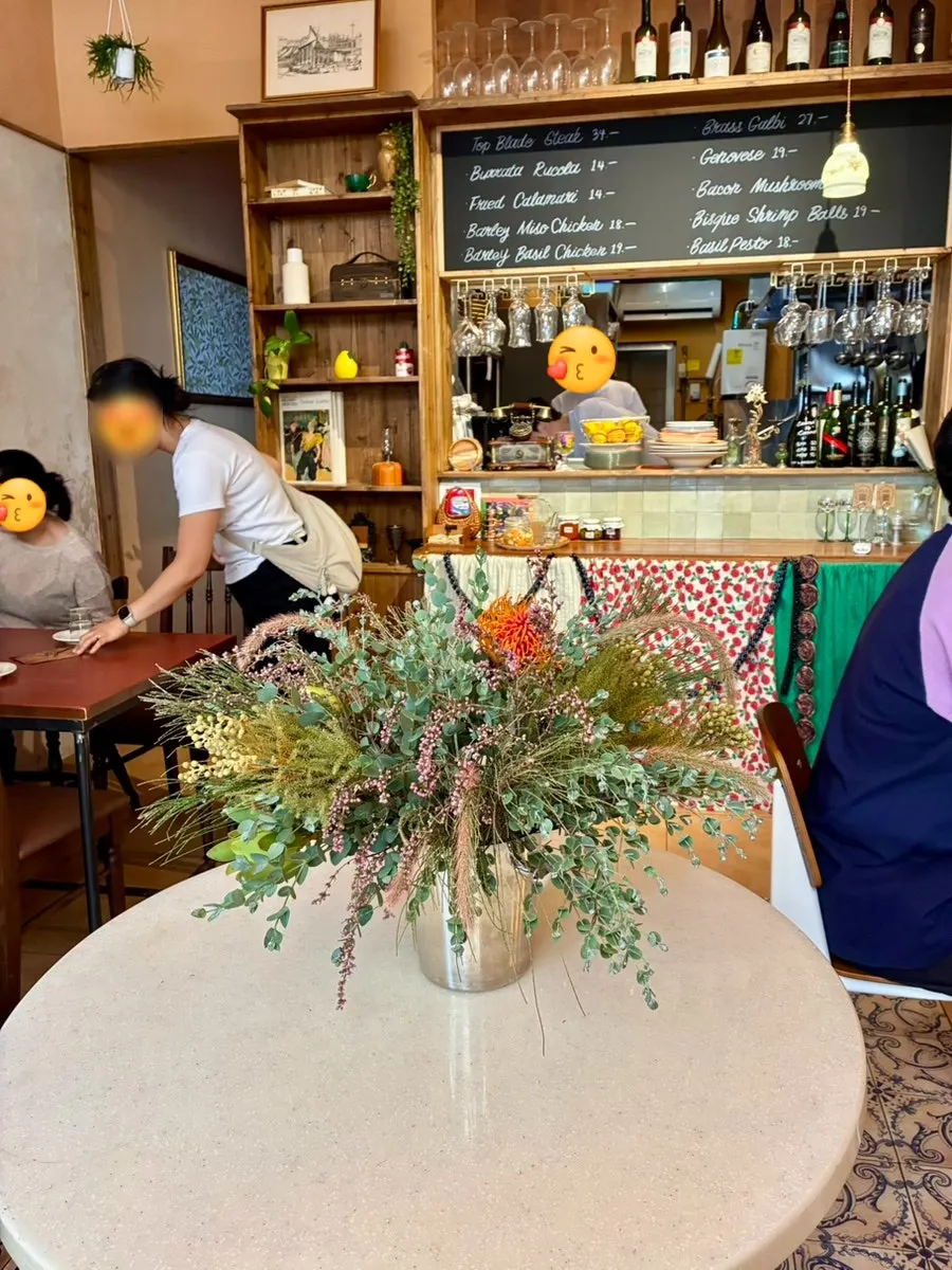 Table setting at Brassway