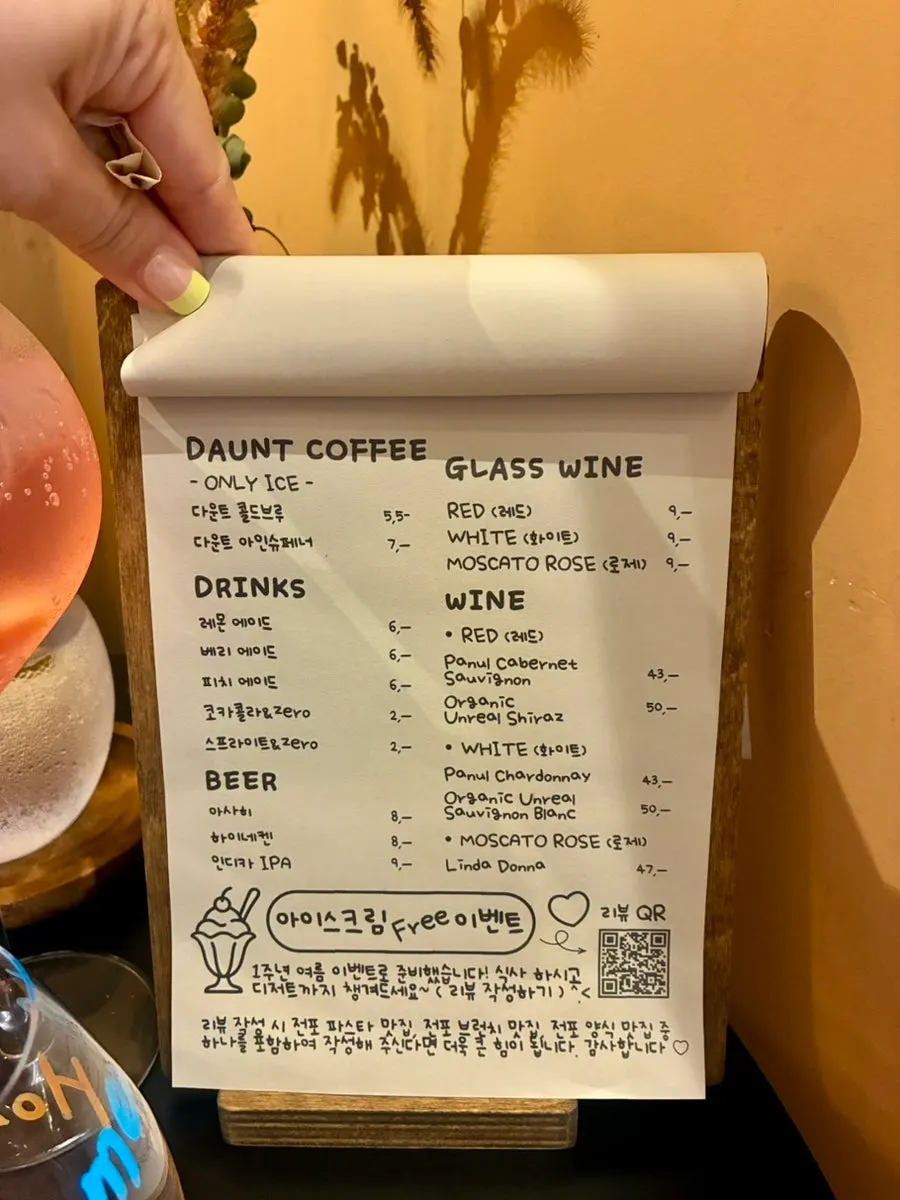 Table QR ordering guide and menu