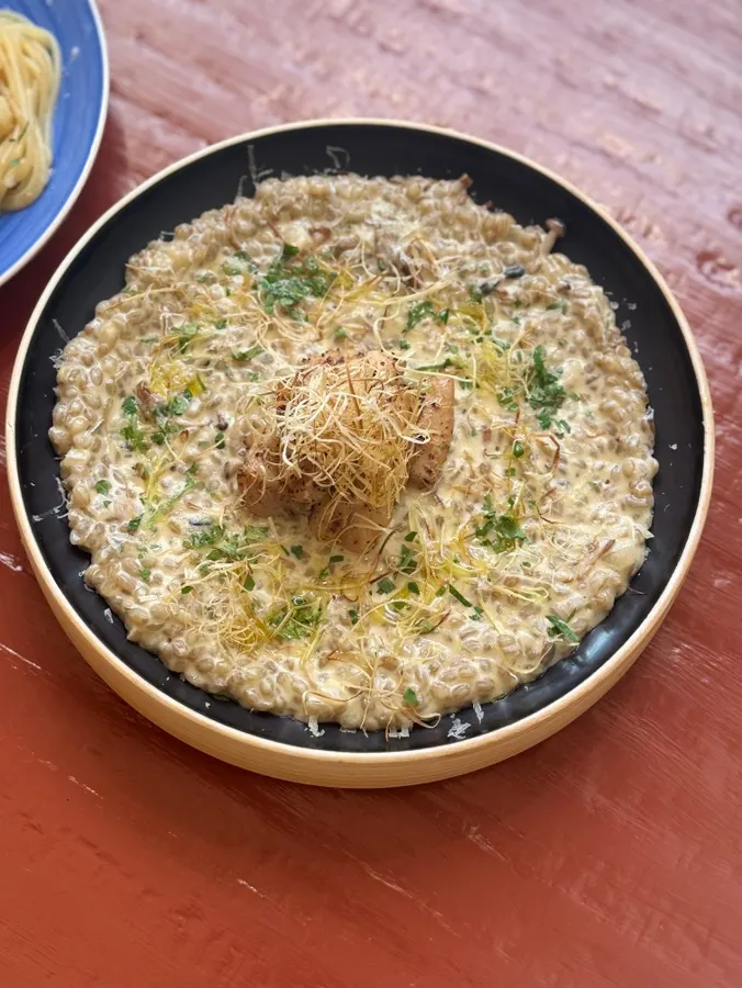 Brassway's roast chicken cream risotto
