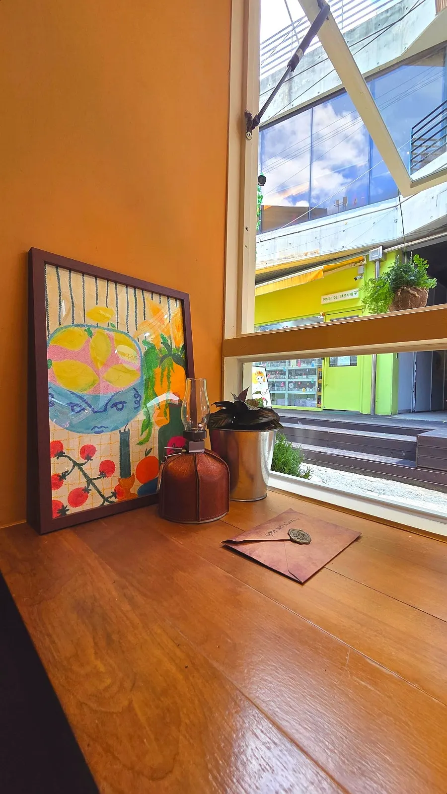 View from the window seat at Brassway, Seomyeon Jeonpo