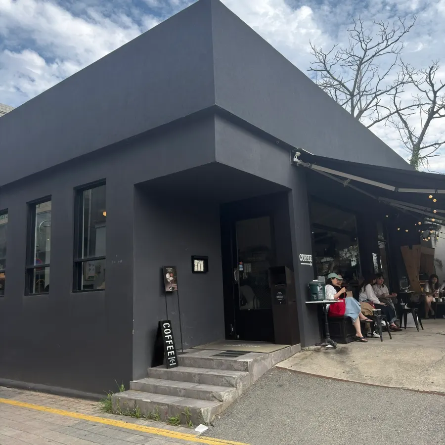 Seating and interior inside Brewers Coffee