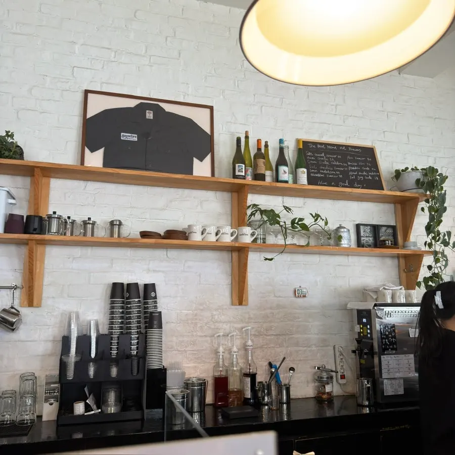 Indoor seating layout at Brewers Coffee