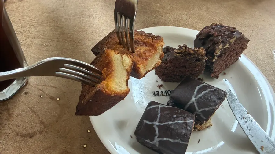Almond choco madeleine at Brewers Coffee