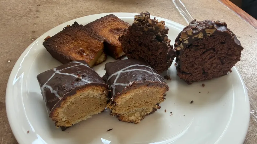 Coffee and desserts on the Brewers Coffee table