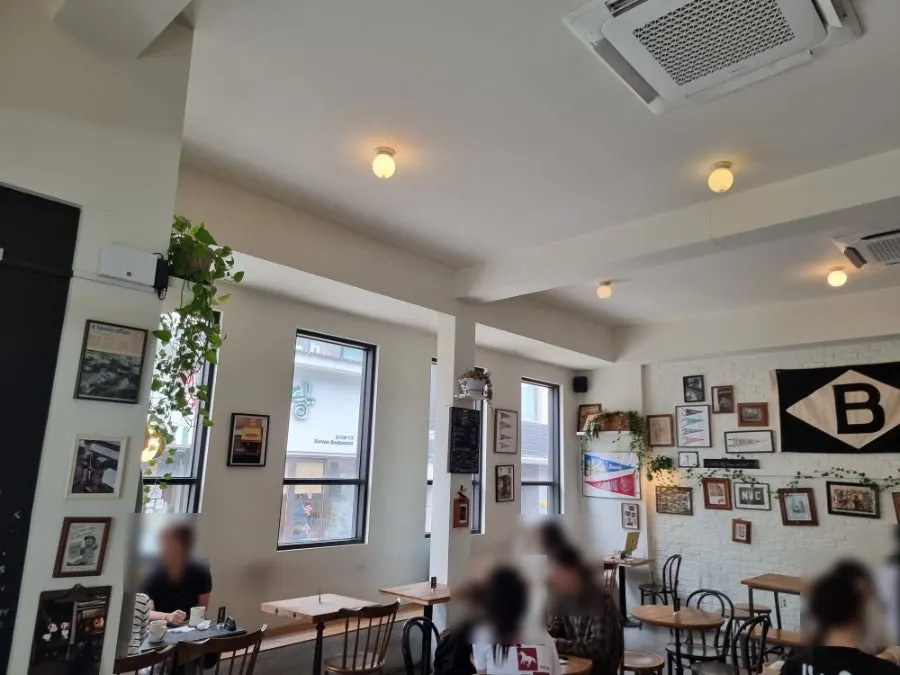 Window seating at Brewers Coffee