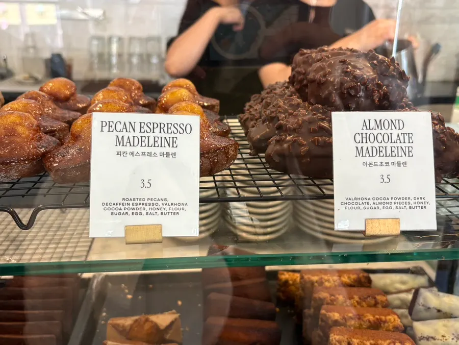 Baked goods showcase at Brewers Coffee