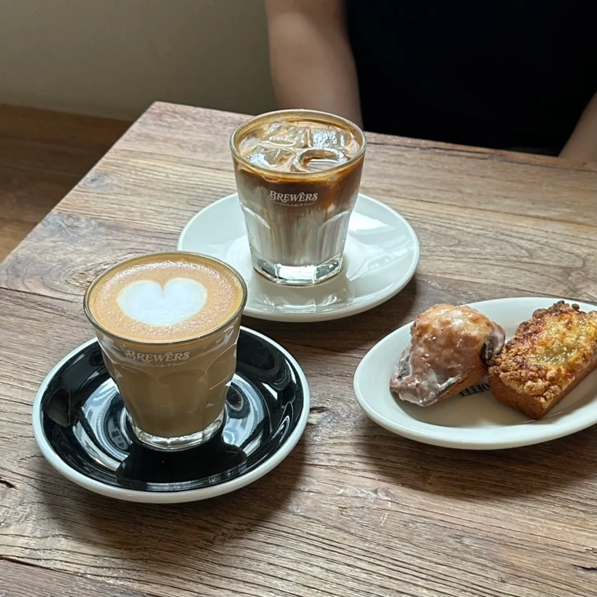 Coffee and baked goods at Brewers Coffee Cheonan Sinbu Branch