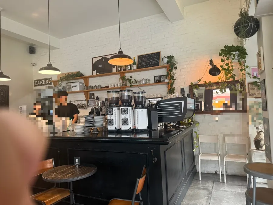 Indoor seating and interior design at Brewers Coffee