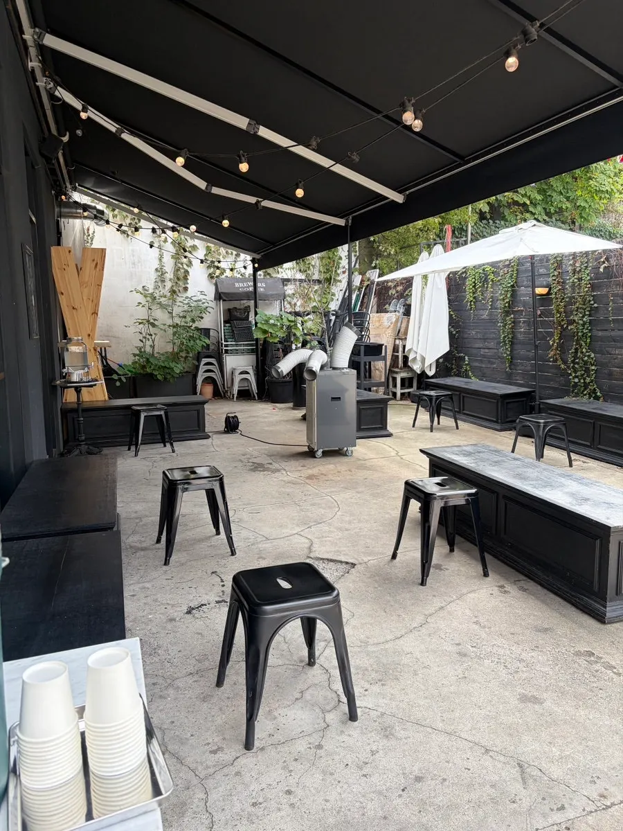 Café interior with stylish design