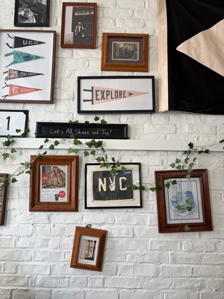 Corner of the café with the photo booth
