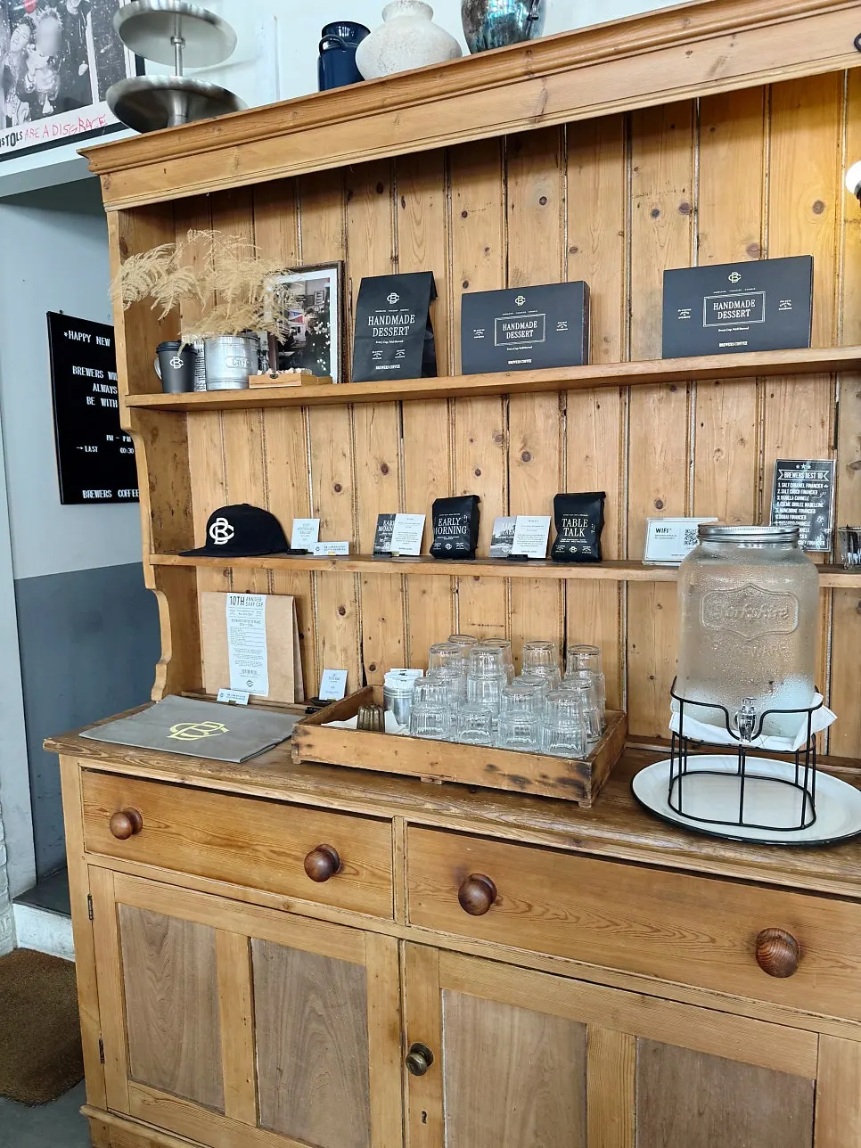 Coffee beans for sale in the store