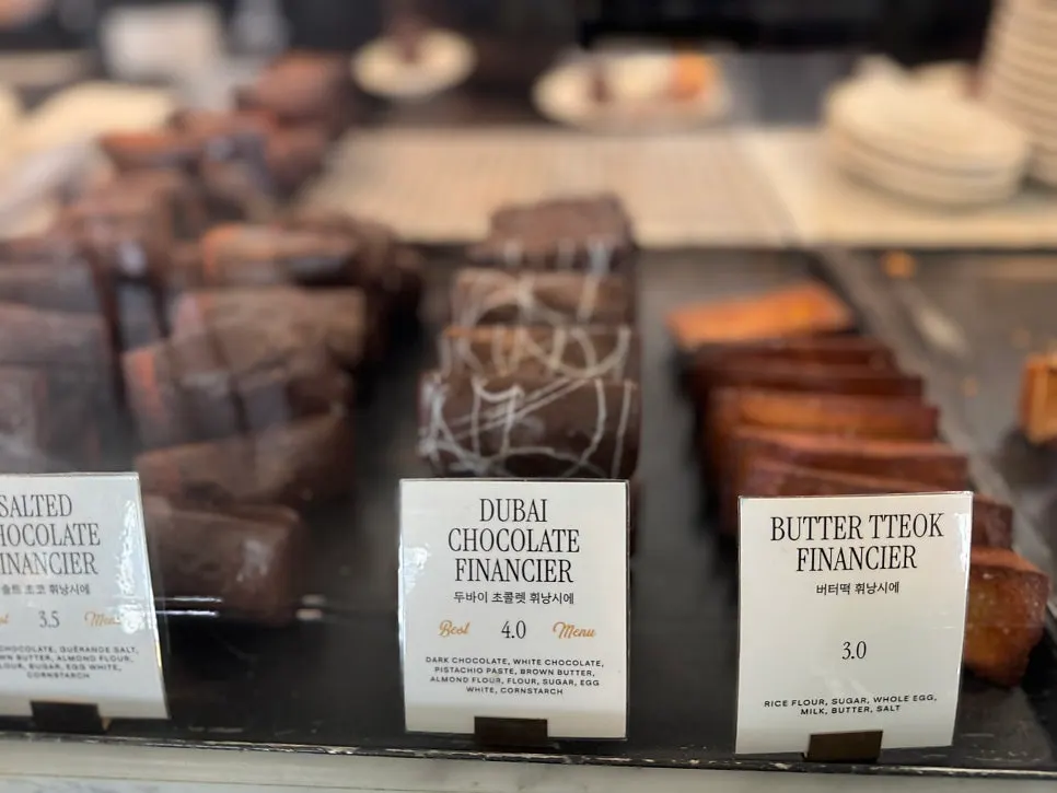 Order counter and menu setup at the café