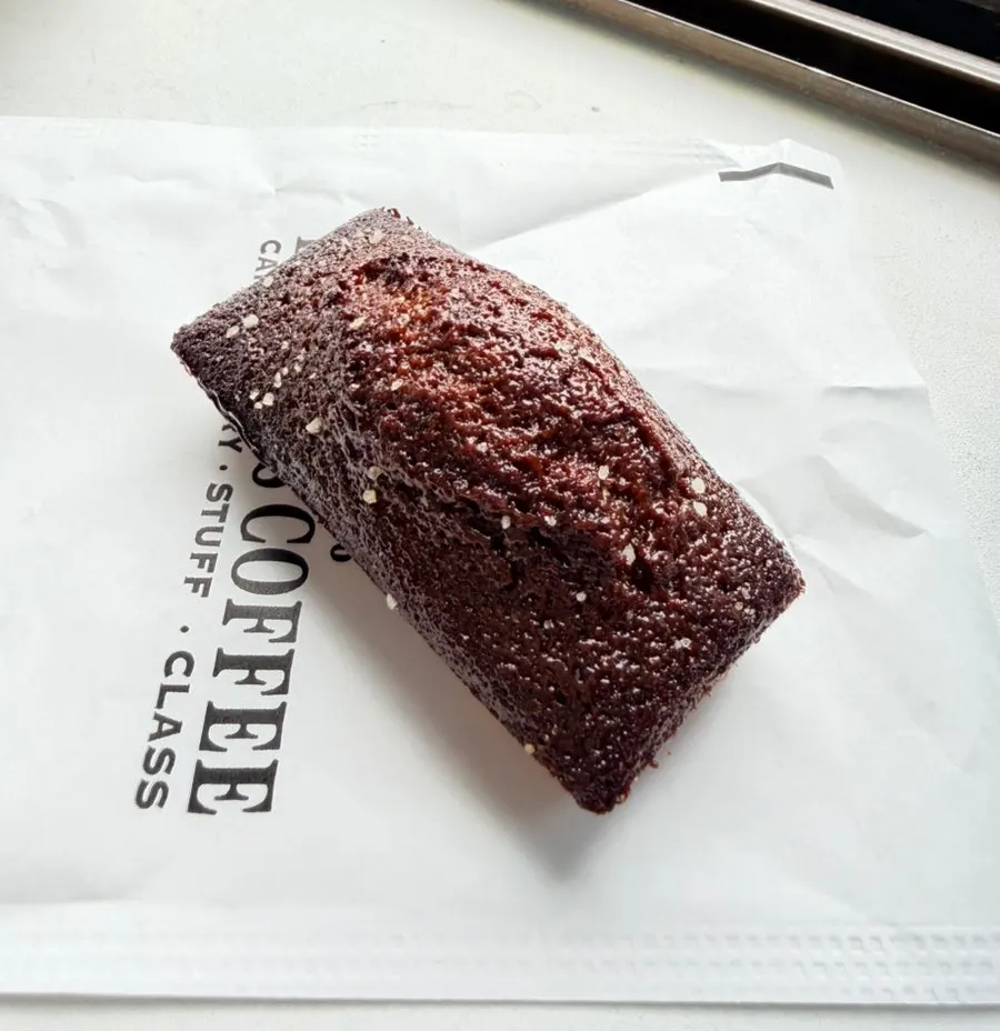 Baked goods packed in a takeout box