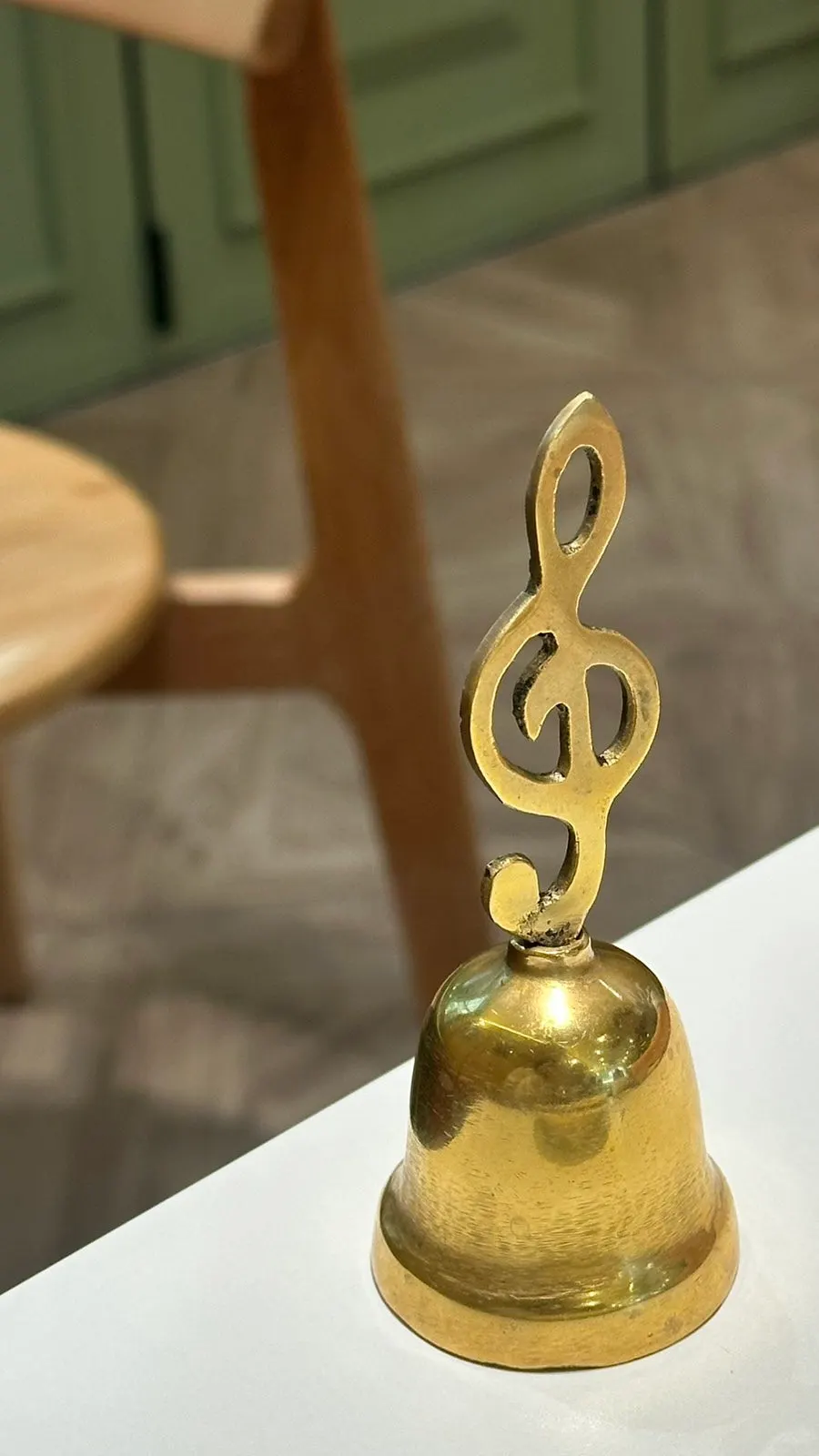 Bell for ordering placed on the table