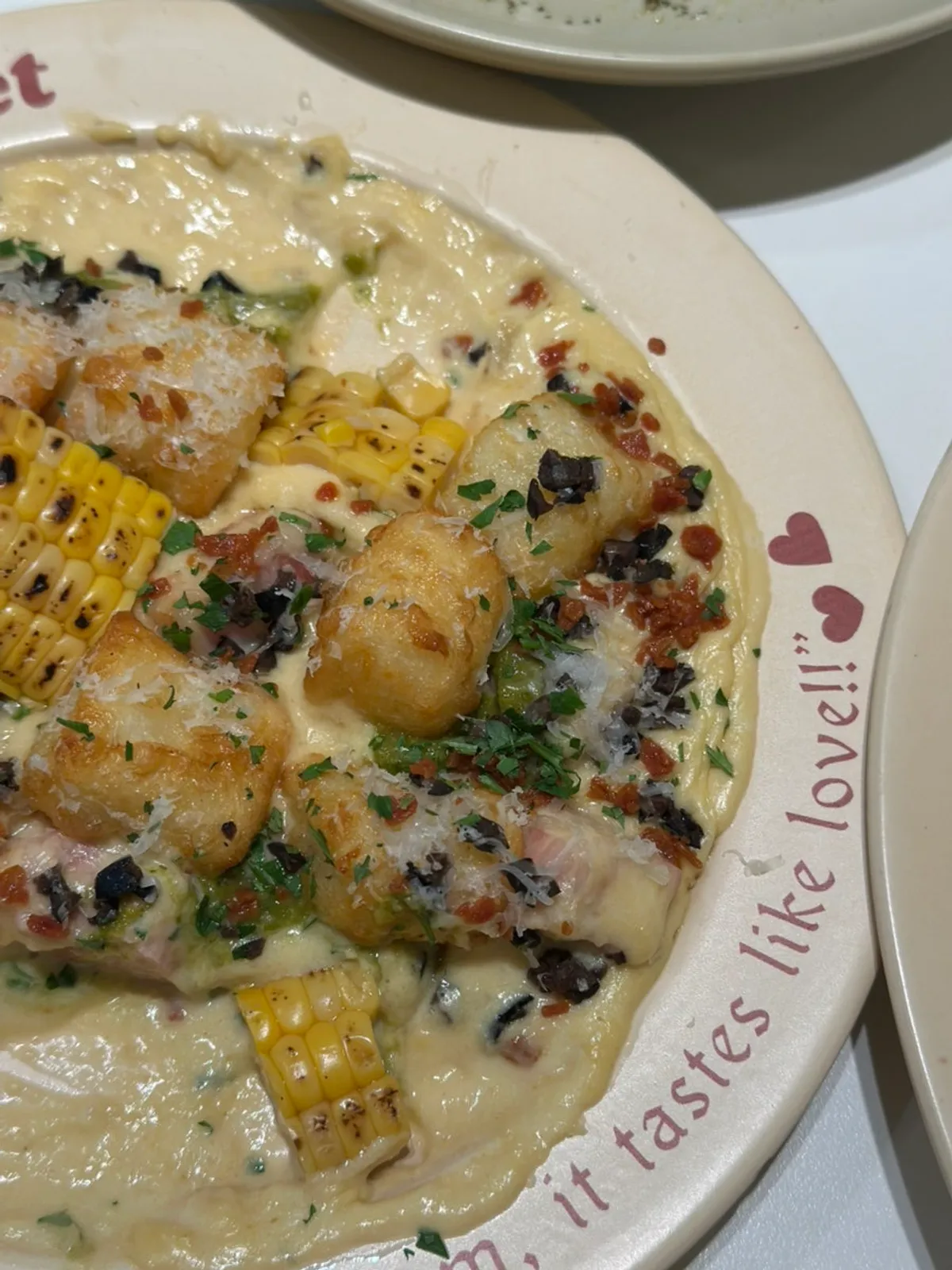 Brivit's corn gnocchi in cream sauce