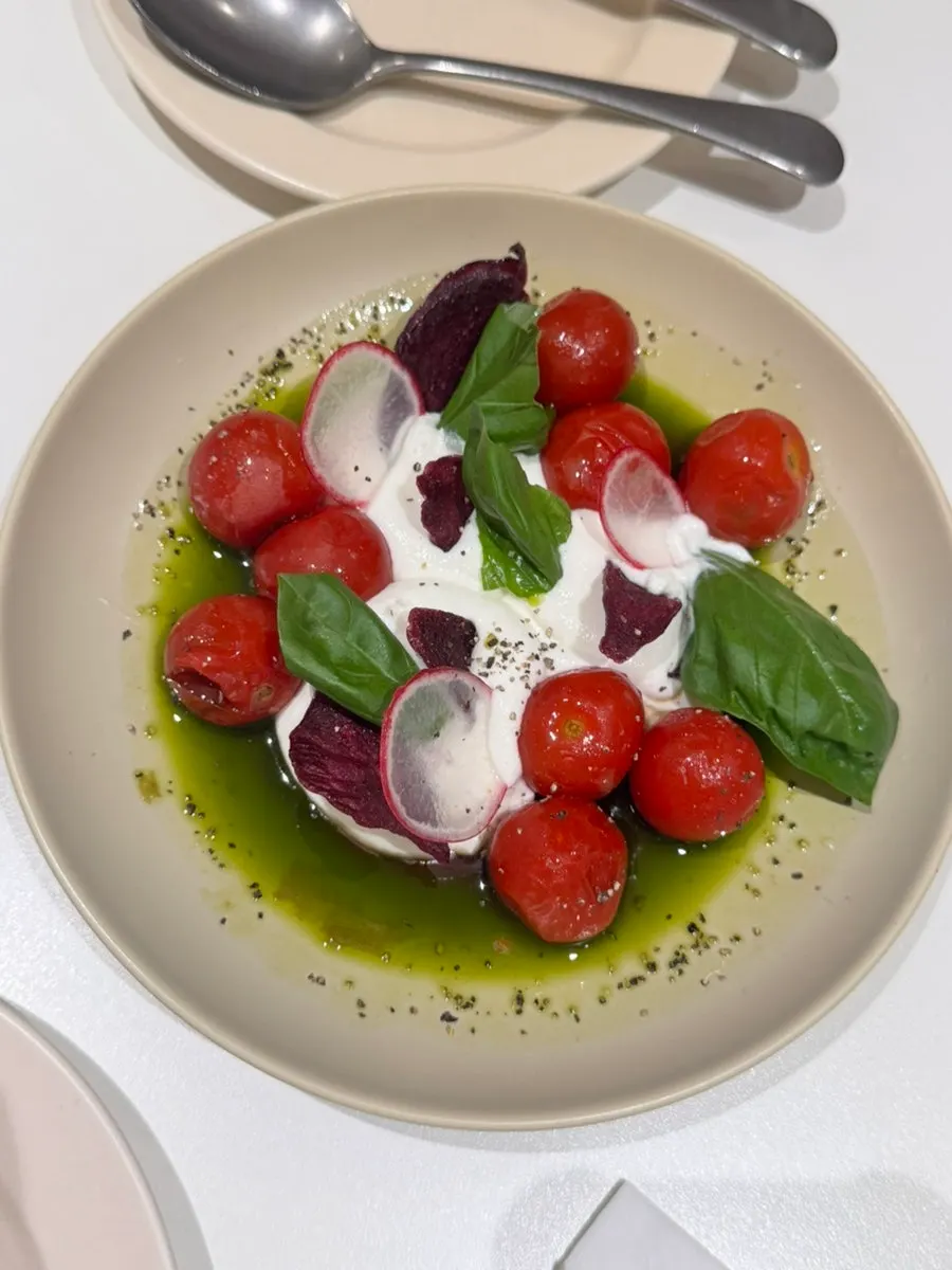 A beautifully plated Western dish at Brivit