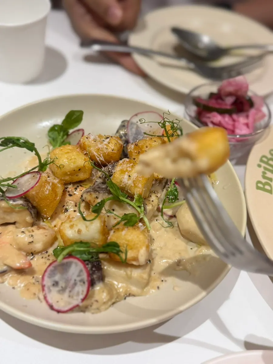Close-up of the risotto