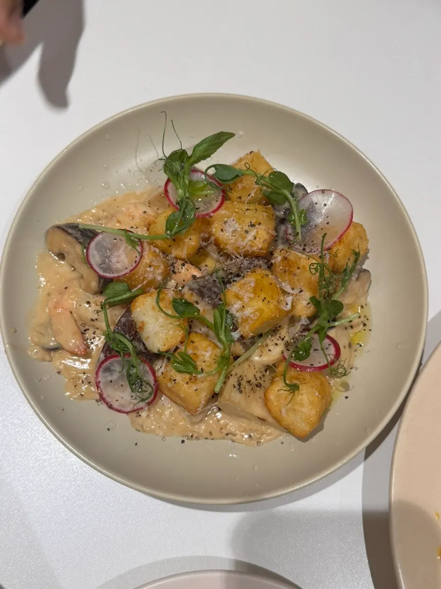 Chewy gnocchi with smooth sauce