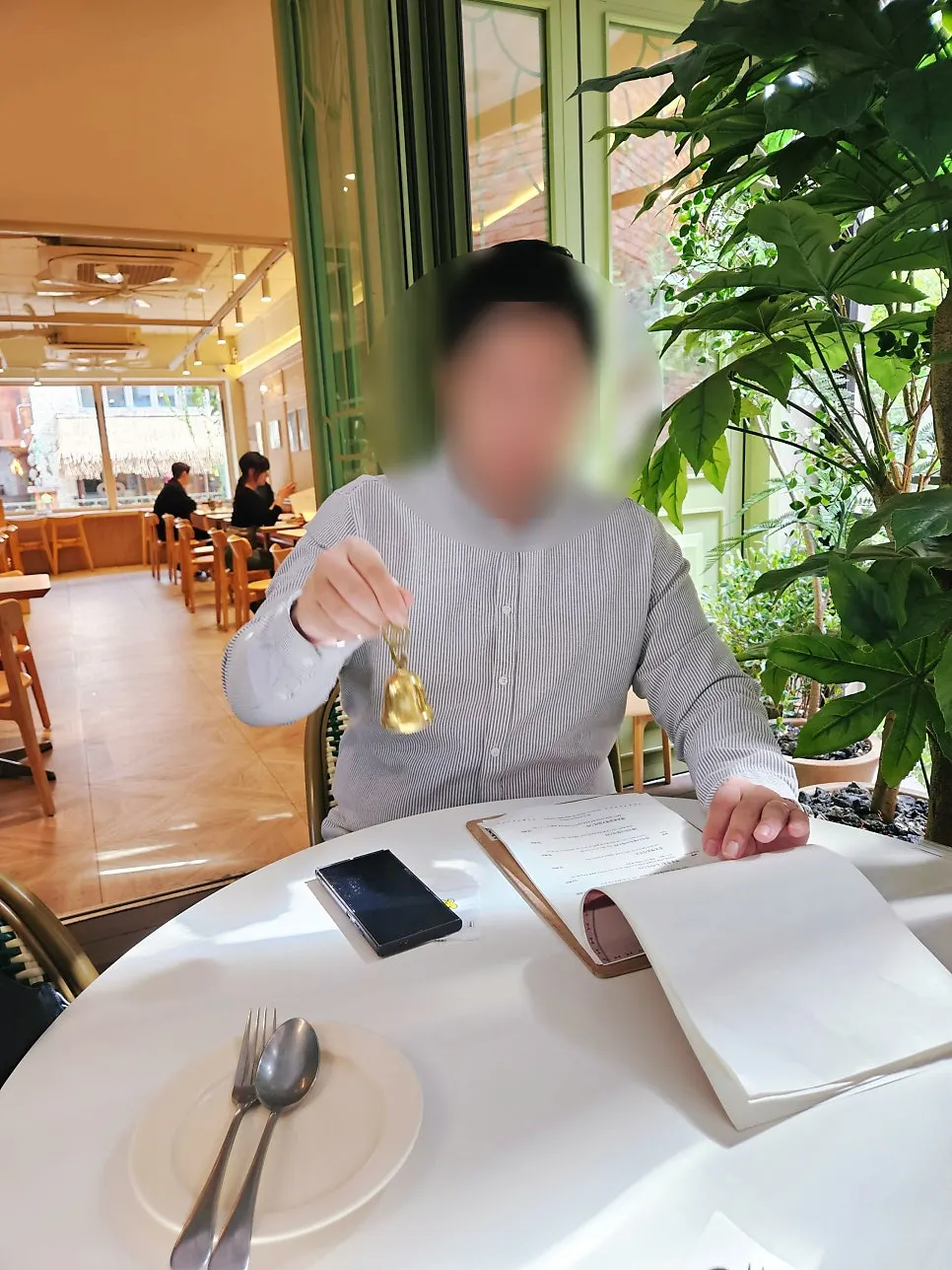우드톤과 식물로 꾸며진 브리비트 강남 내부