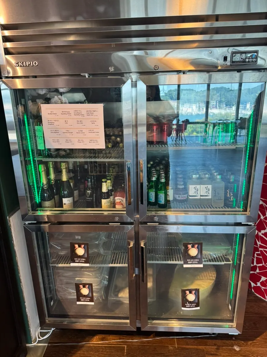 Variety of wines on display at Brown Hands Tongyeong