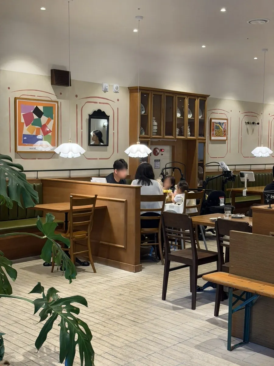 Warmly lit interior view of Bueokgan