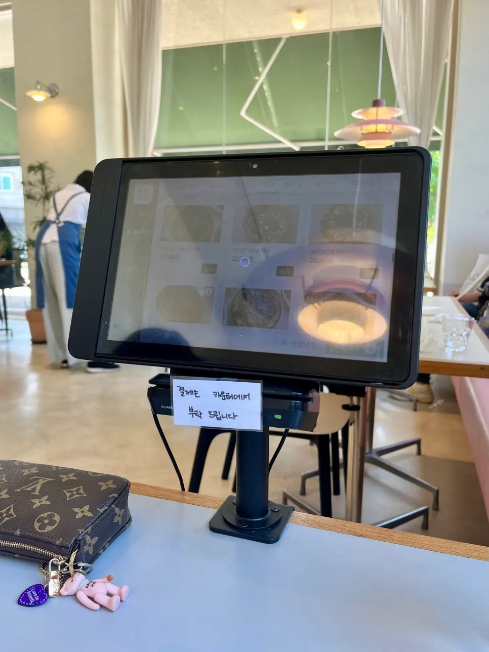 Ordering via table-side ordering system