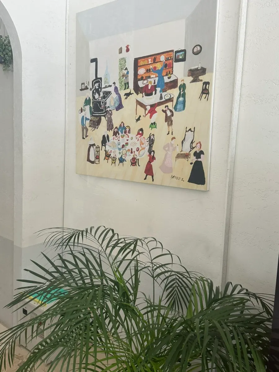 Interior lighting and plant decor