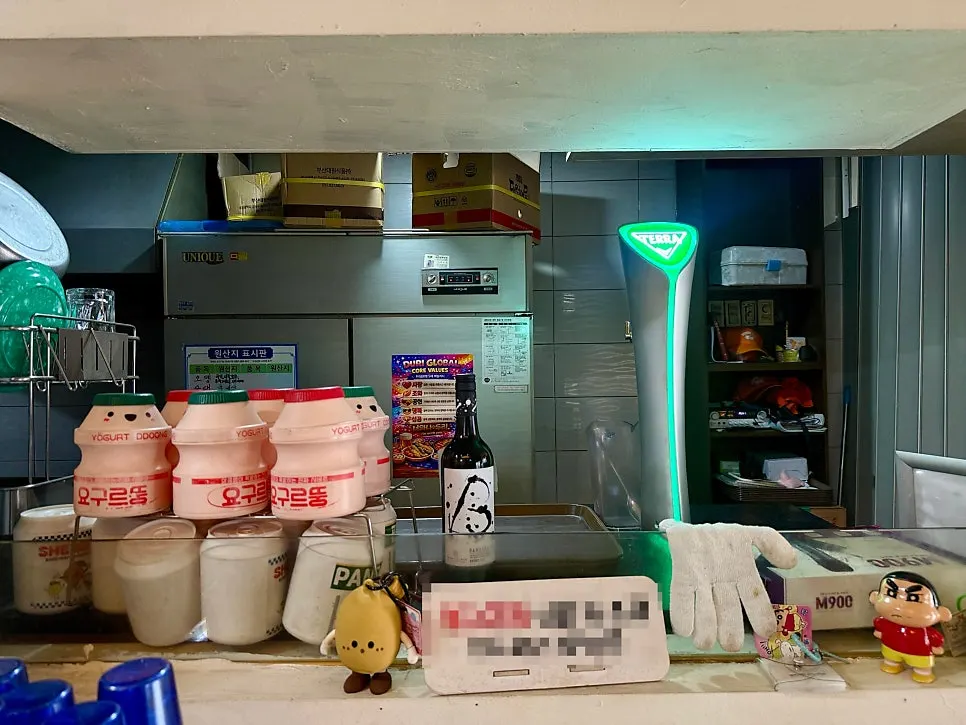 분식집에 설치된 생맥주 기계