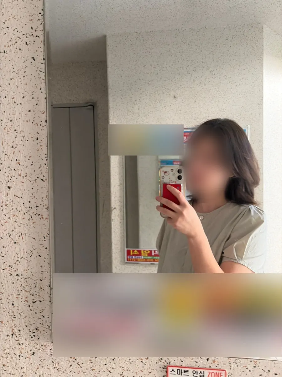눈썹문신 마친 뒤 정면 얼굴